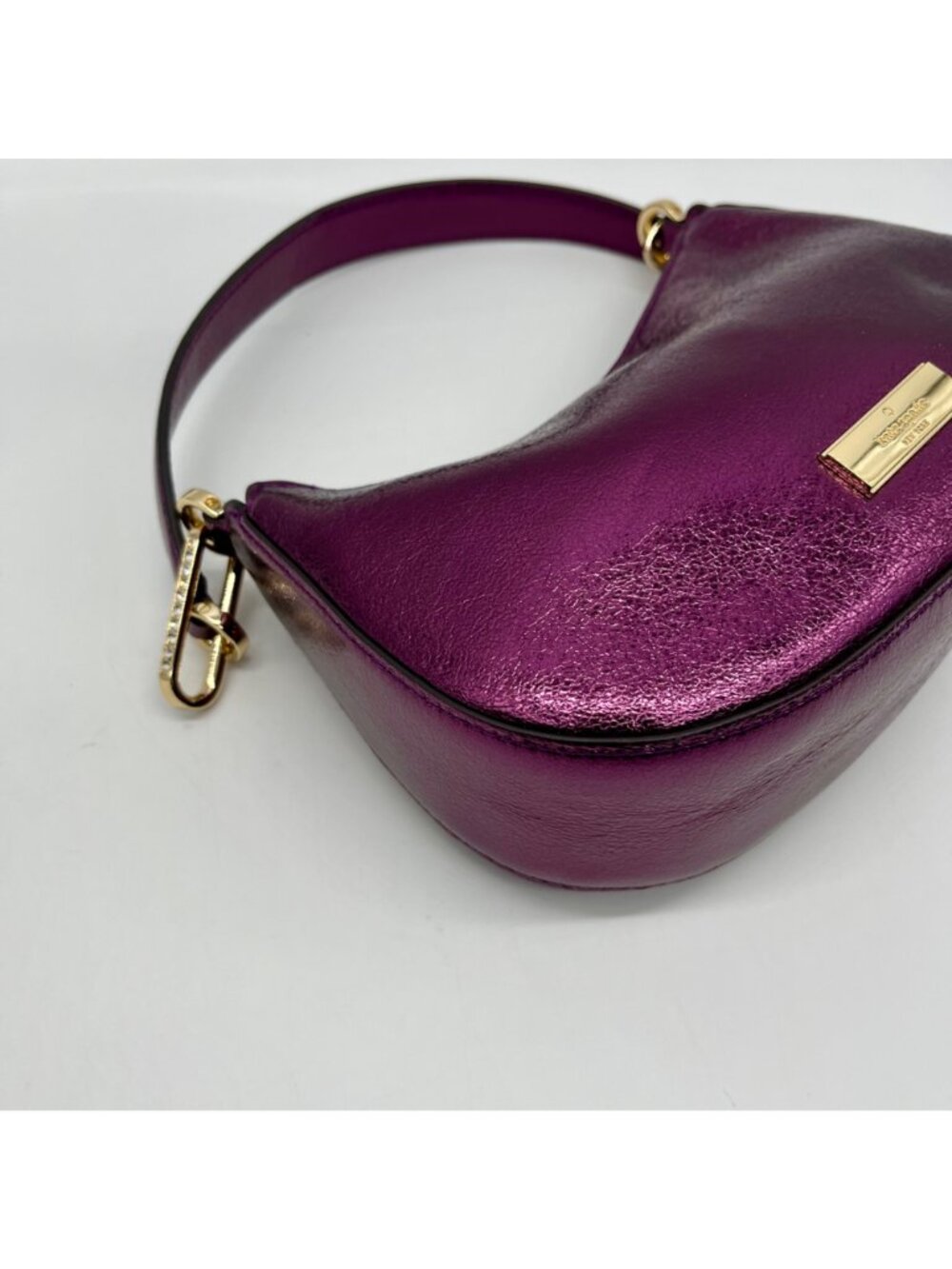 Kate Spade Purple Nine Metallic Shoulder Bag - Picture 7 of 11